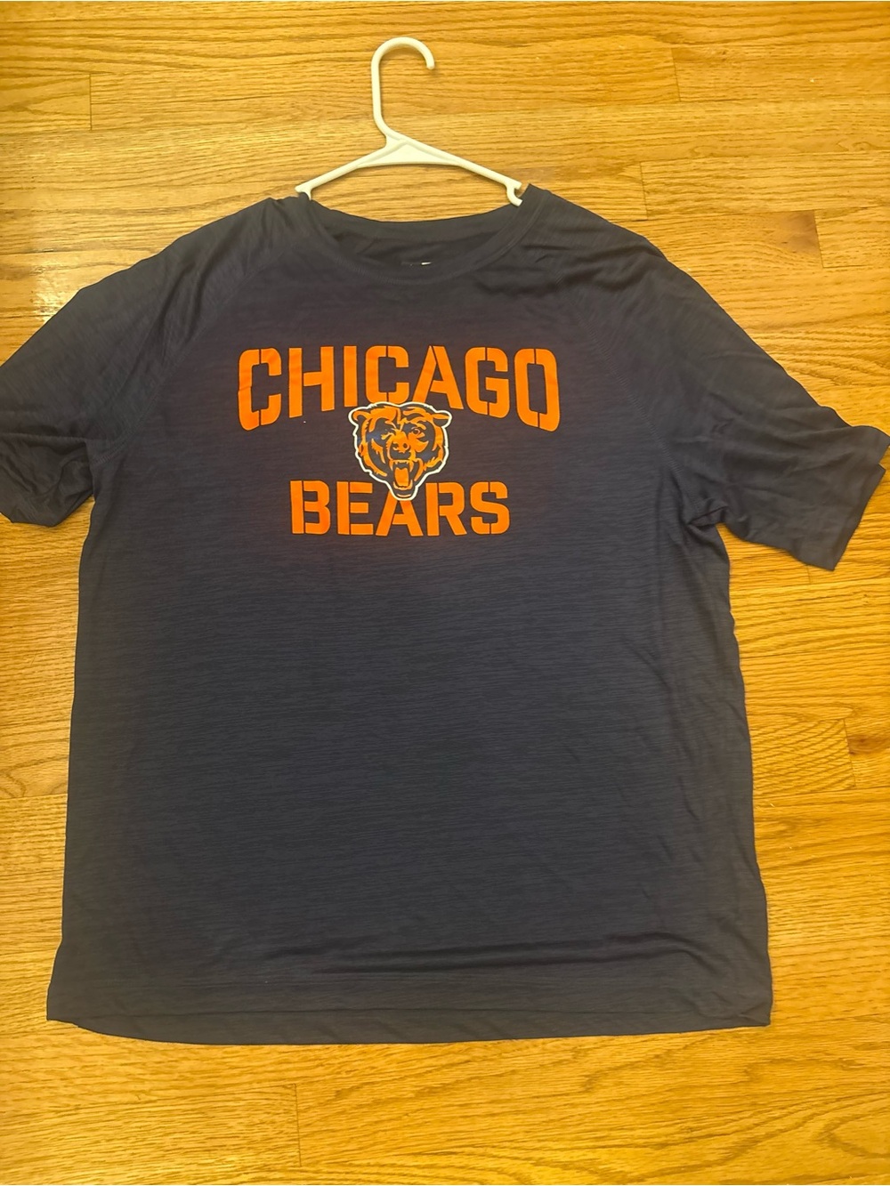 Team Apparel Chicago Bears Navy Tee with Orange Logo